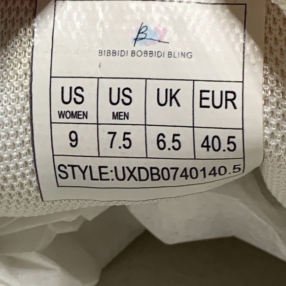 Bibbidi Bobbidi Bling Princess Castle slip on shoes. Women size 9 - Picture 6 of 8